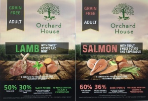 Grain Free - Lamb Sweet Potato & Mint 900g/Salmon Trout Sweet Potato & Asparagus 900g - ADULT - Variety Pack 