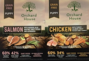 Grain Free - Salmon Haddock Blue Whiting & Asparagus 900g/Chicken Turkey Salmon Sweet Potato & Carrots 900g - PUPPY - Variety Pack 